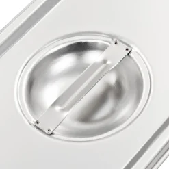 vidaXL Cocina Y Comedor-Tapas para bandejas Gastronorm 1/4 acero inoxidable 4 unidades