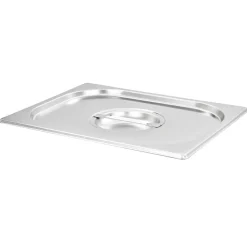 vidaXL Cocina Y Comedor-Tapas para bandejas Gastronorm 1/2 acero inoxidable 2 unidades