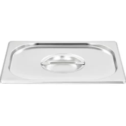 vidaXL Cocina Y Comedor-Tapas para bandejas Gastronorm 1/2 acero inoxidable 2 unidades