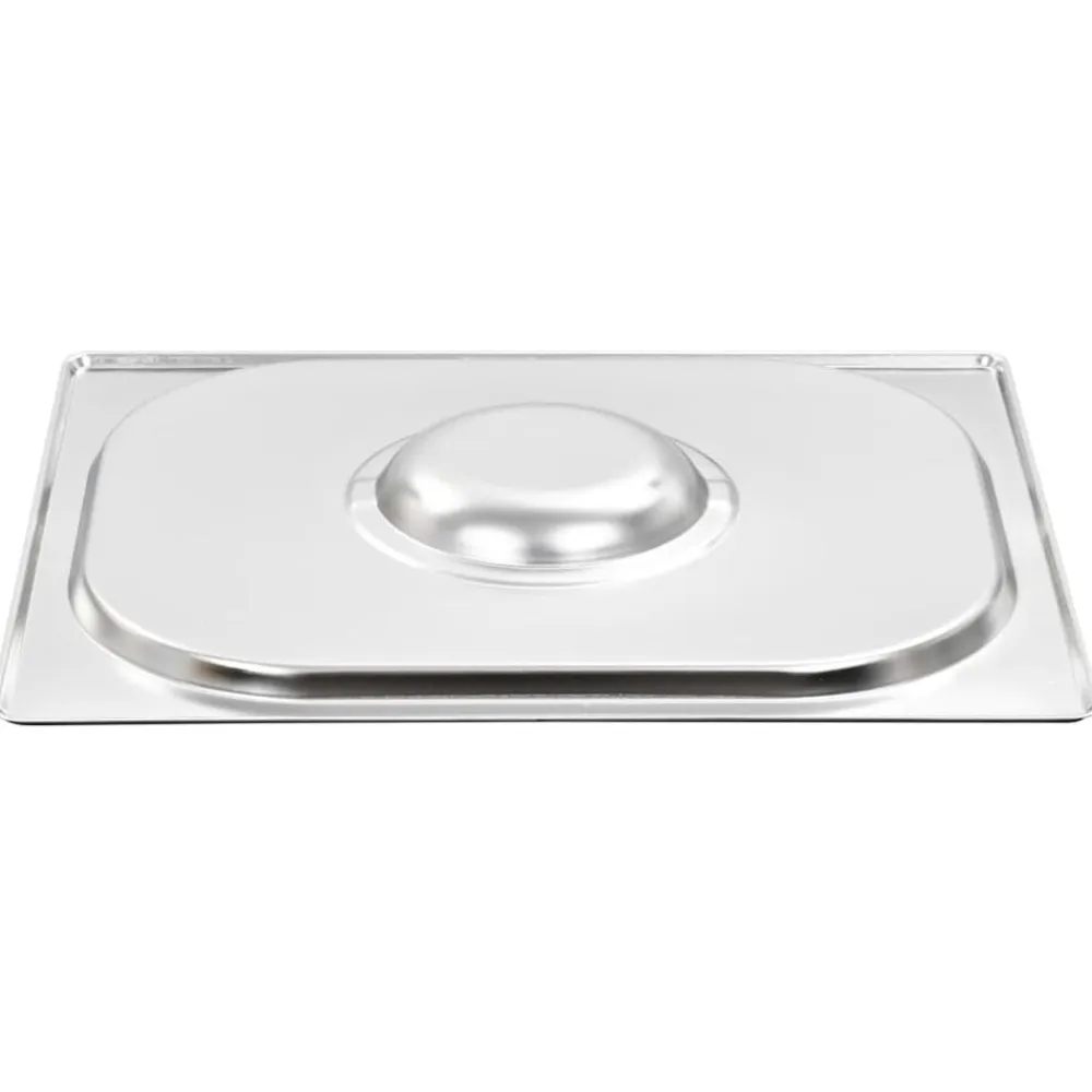 vidaXL Cocina Y Comedor-Tapas para bandejas Gastronorm 1/2 acero inoxidable 2 unidades