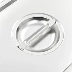 vidaXL Cocina Y Comedor-Tapas para bandejas Gastronorm 1/2 acero inoxidable 2 unidades