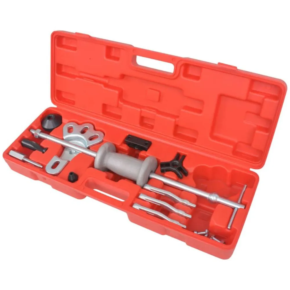 vidaXL Equipo & Herramientas De Taller-Universal Set de Extractores de Martillo Deslizante de Ejes