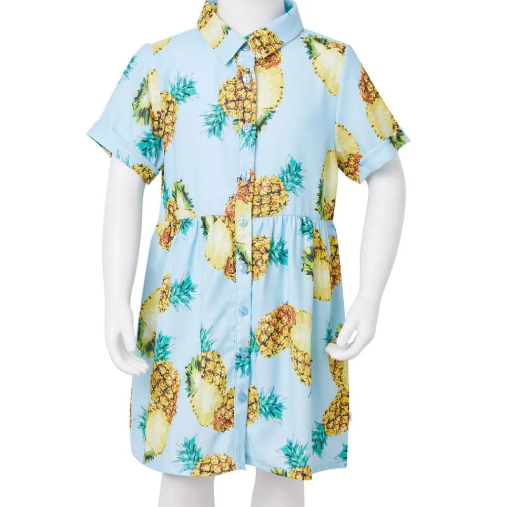 vidaXL Ropa Y Accesorios-Vestido infantil azul 116