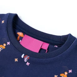 vidaXL Vestido infantil azul marino 104 New