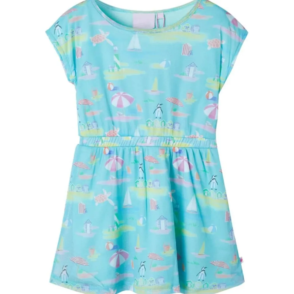 vidaXL Ropa Y Accesorios-Vestido infantil color aguamarina claro 104