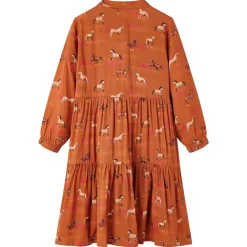 vidaXL Ropa Y Accesorios-Vestido infantil color coñac 104