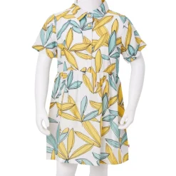 vidaXL Ropa Y Accesorios-Vestido infantil color crudo 92