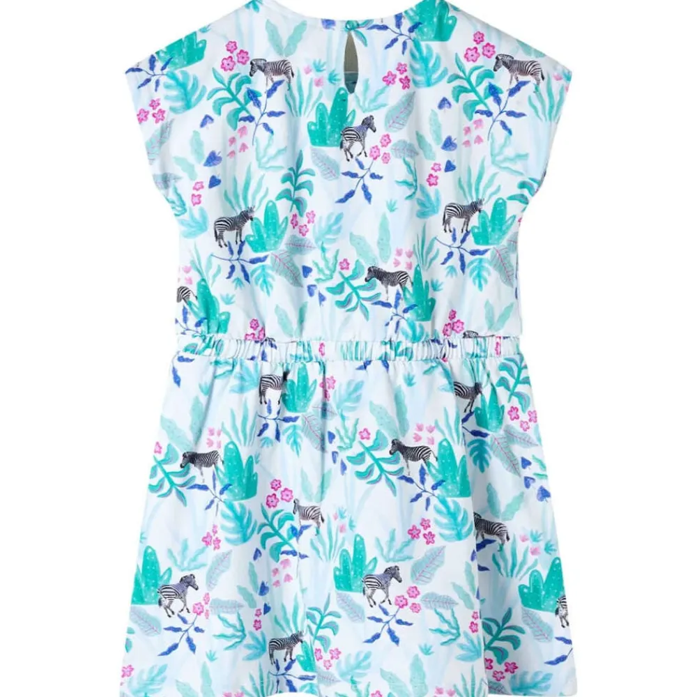 vidaXL Vestido infantil color crudo y verde menta oscuro 104 Online