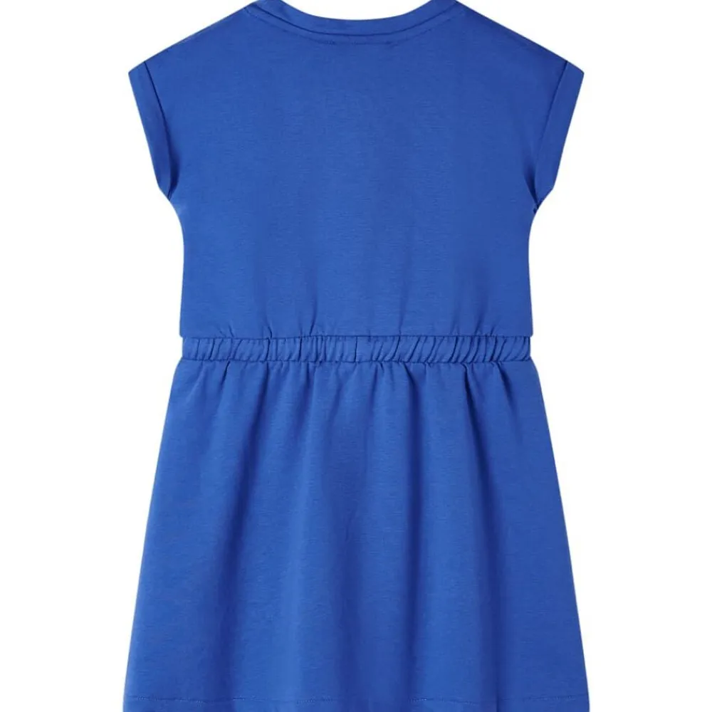 vidaXL Vestido infantil con cordón azul cobalto 104 Clearance