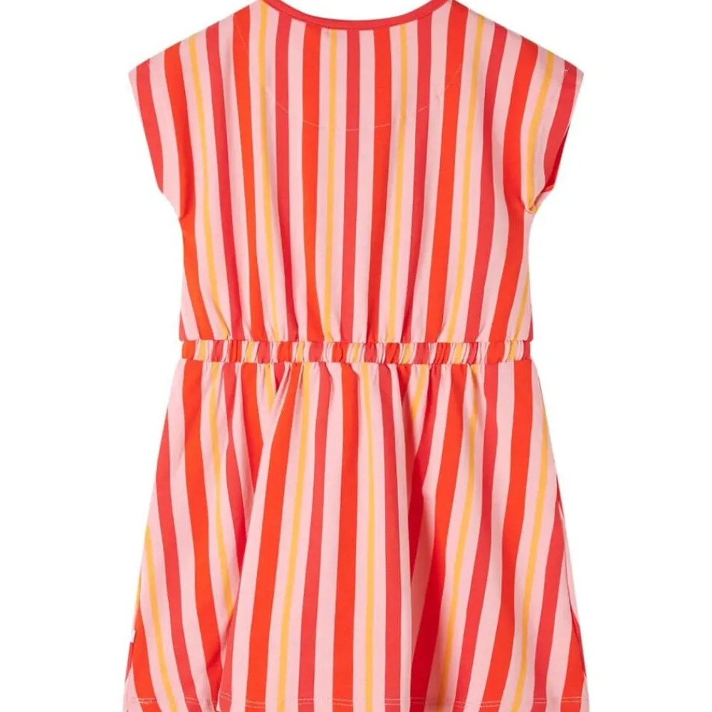 vidaXL Vestido infantil con cordón rosa y rojo 104 Clearance