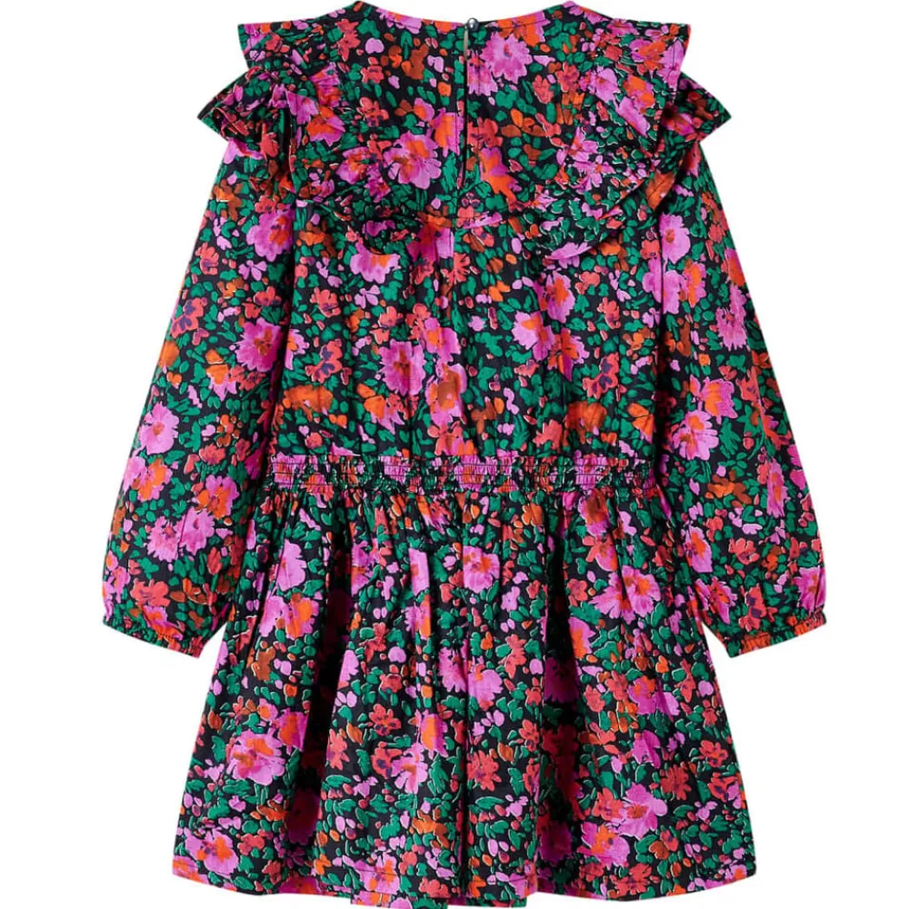 vidaXL Vestido infantil de manga larga rosa chillón 92 Sale