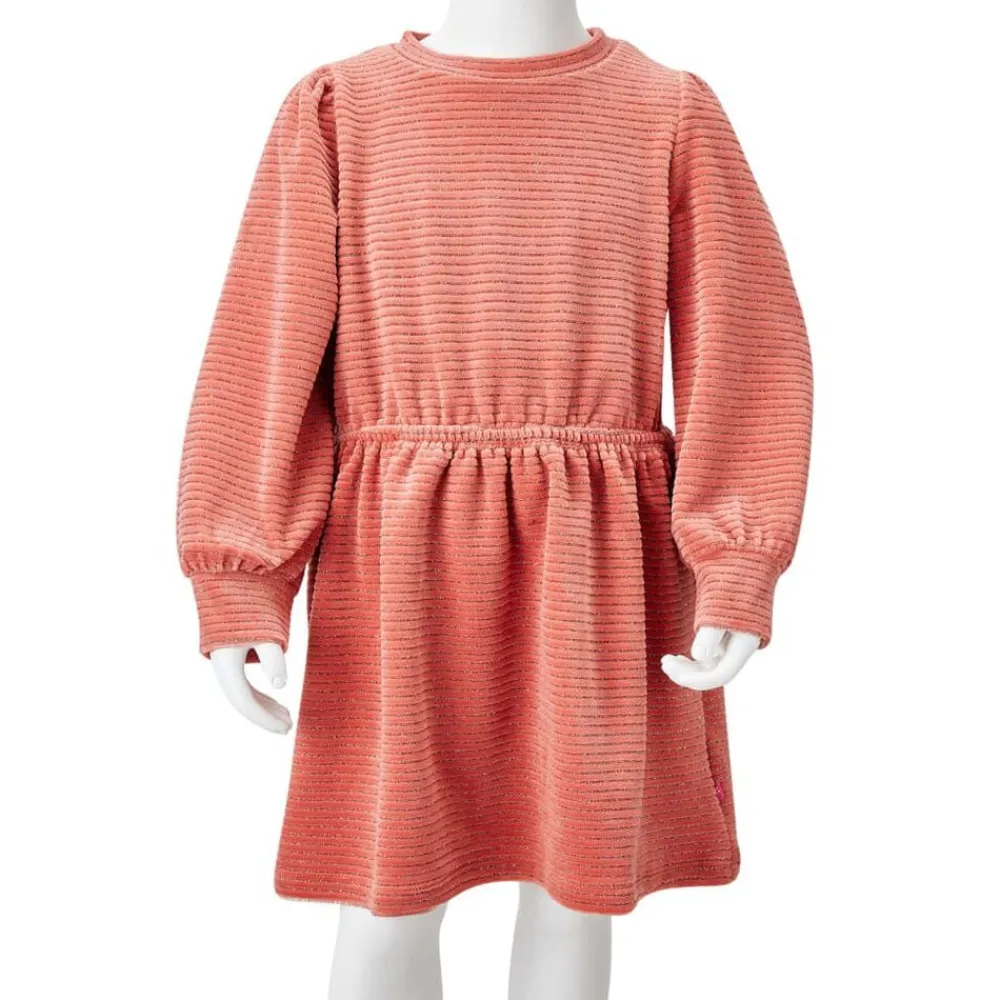 vidaXL Vestido infantil de manga larga rosa 92 Online