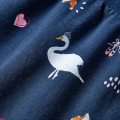 vidaXL Vestido infantil de manga larga azul marino 104 Online