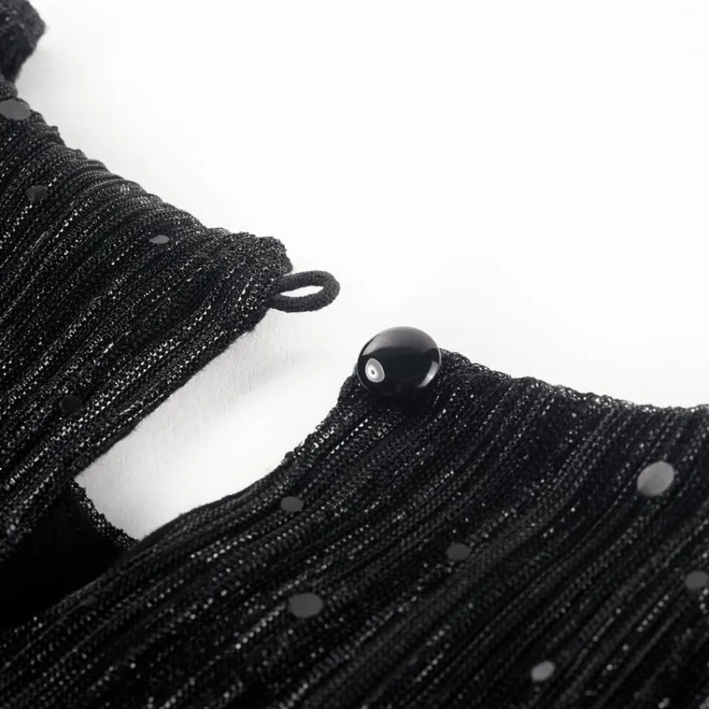vidaXL Ropa Y Accesorios-Vestido infantil de manga larga negro 92