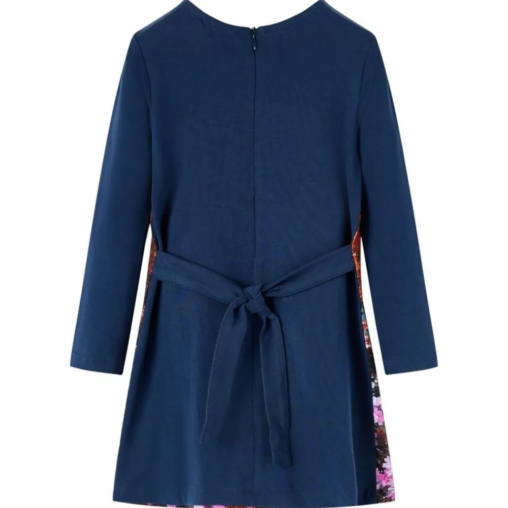 vidaXL Vestido infantil de manga larga 116 Azul marino Online