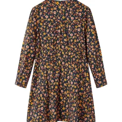 vidaXL Vestido infantil de manga larga azul marino 92