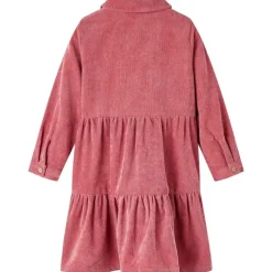 vidaXL Ropa Y Accesorios-Vestido infantil de manga larga de pana rosa palo 92