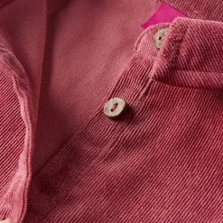 vidaXL Ropa Y Accesorios-Vestido infantil de manga larga de pana rosa palo 92