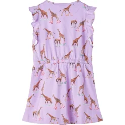 vidaXL Vestido infantil mangas con volantes cordón lila 92 Sale