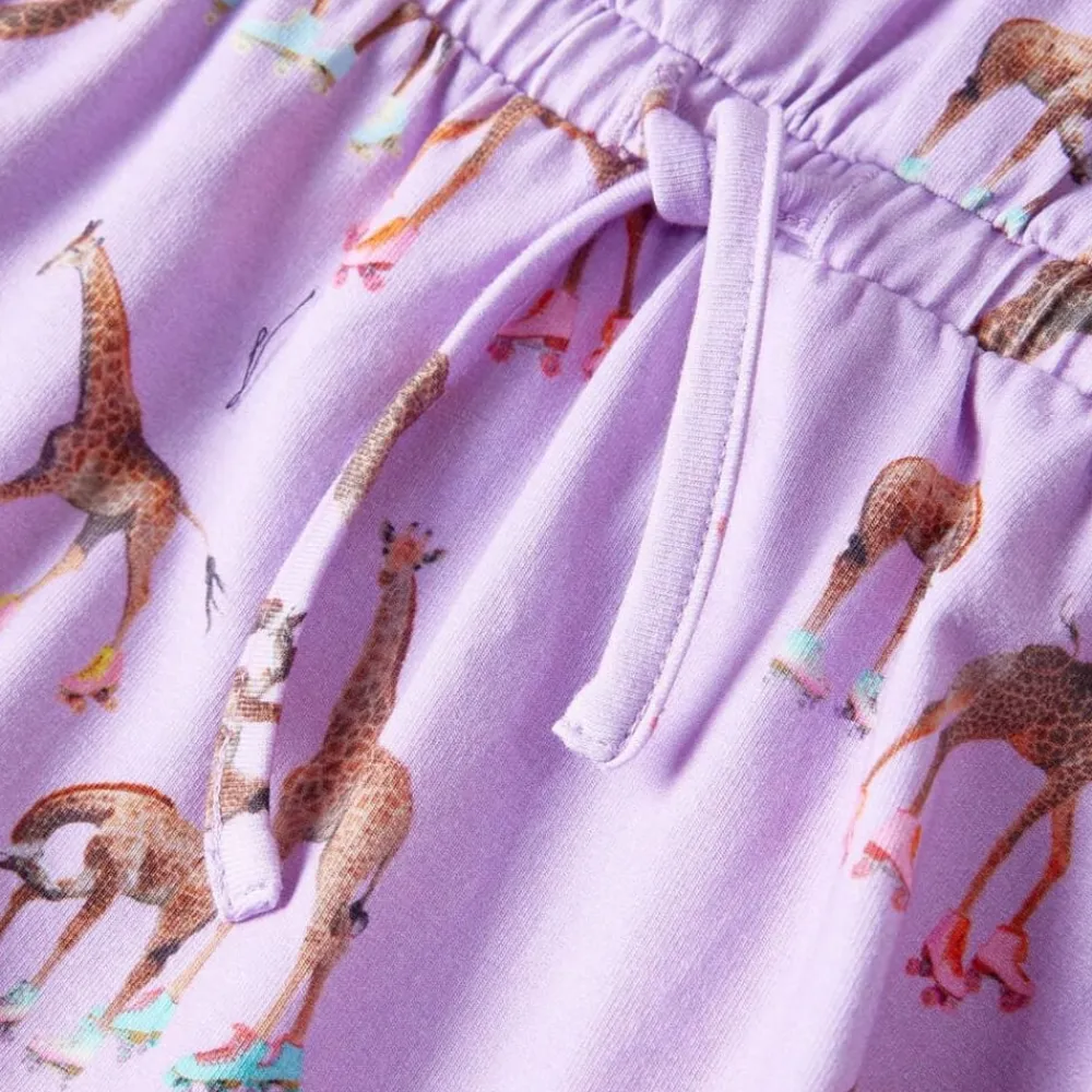 vidaXL Vestido infantil mangas con volantes cordón lila 92 Sale