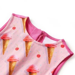 vidaXL Ropa Y Accesorios-Vestido infantil rosa brillante 104