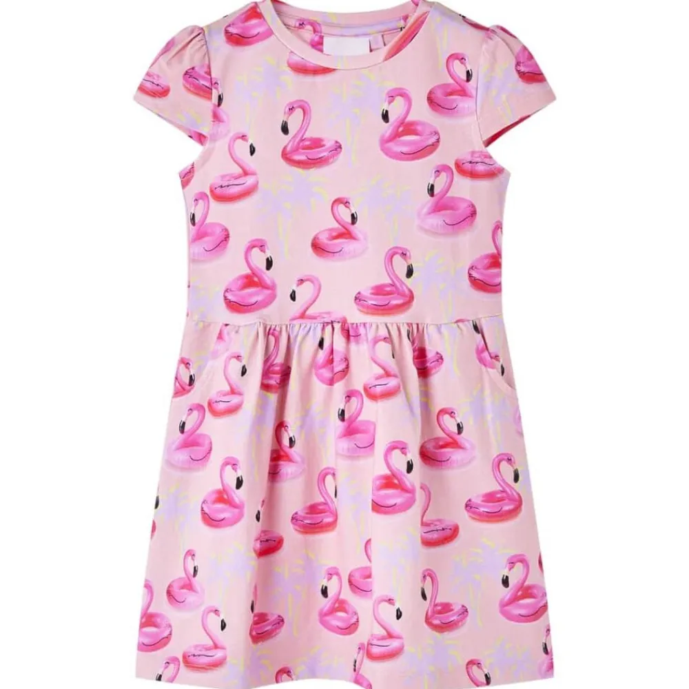 vidaXL Ropa Y Accesorios-Vestido infantil rosa claro 92