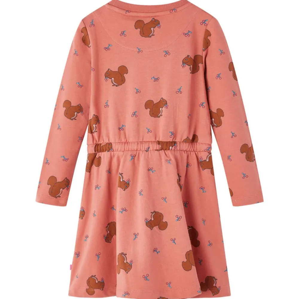 vidaXL Vestido infantil rosa palo 92