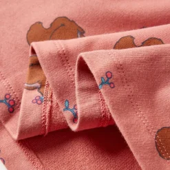 vidaXL Vestido infantil rosa palo 92