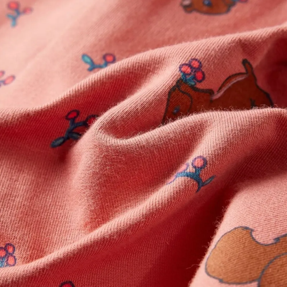 vidaXL Vestido infantil rosa palo 92