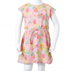 vidaXL Ropa Y Accesorios-Vestido infantil rosa suave 104