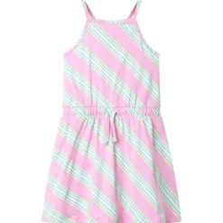 vidaXL Vestido infantil sin mangas con cordón rosa 104 Hot