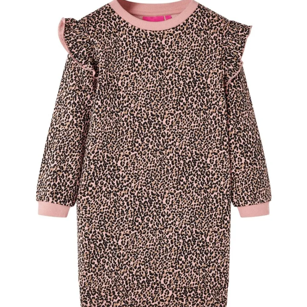 vidaXL Ropa Y Accesorios-Vestido sudadera infantil rosa medio 92
