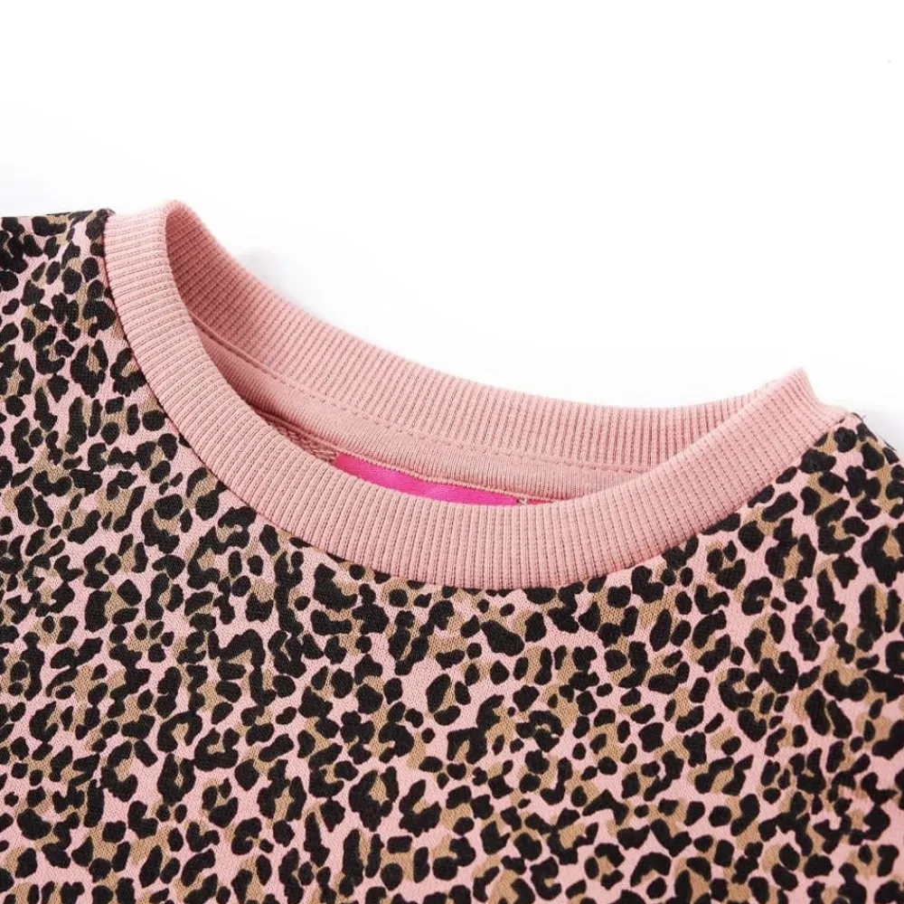 vidaXL Ropa Y Accesorios-Vestido sudadera infantil rosa medio 92