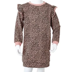 vidaXL Ropa Y Accesorios-Vestido sudadera infantil rosa medio 92