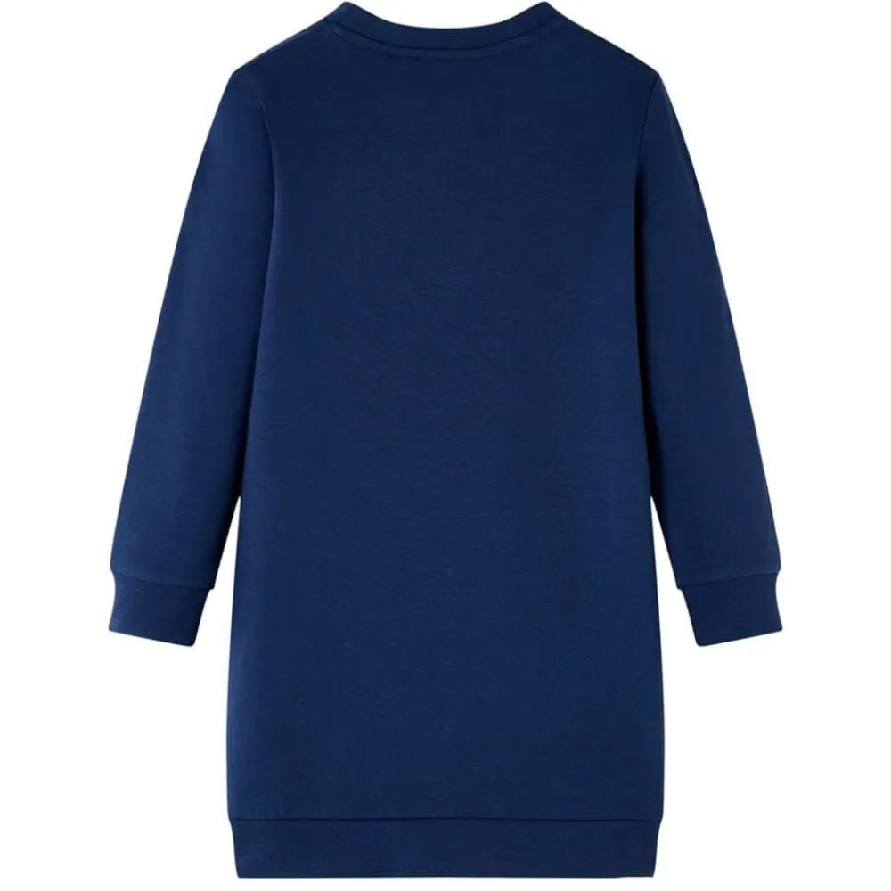 vidaXL Vestido sudadera infantil azul marino 92 Sale