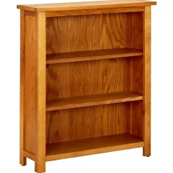 vidaXL vidaX Estantería de 3 niveles de madera maciza de roble 70x22,5x82 cm Hot