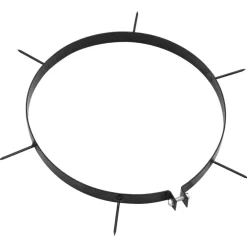 vidaXL Jardín-Abrazadera para aireador césped con pinchos 5 uds hierro Ø30cm