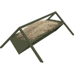vidaXL Abrevadero para ganado 111 x 76 x 38 cm Verde oliva Best