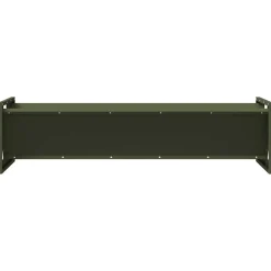 vidaXL Abrevadero para ganado 108 x 50 x 28 cm Verde oliva Discount