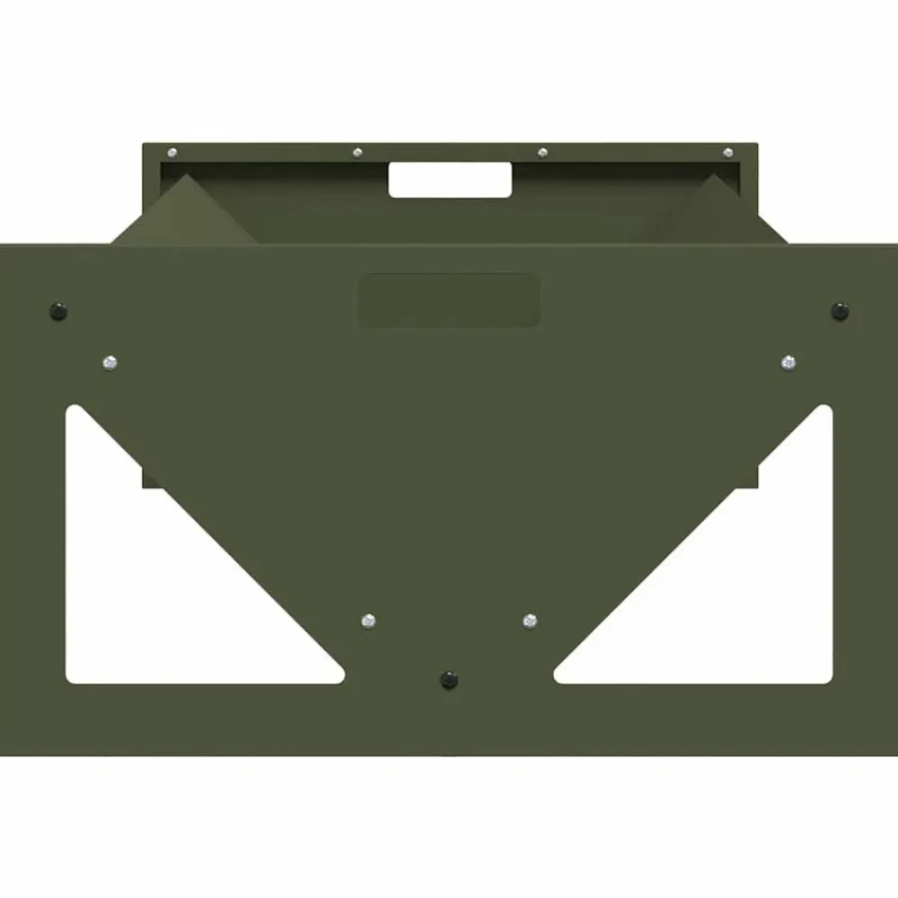 vidaXL Abrevadero para ganado 108 x 50 x 28 cm Verde oliva Discount