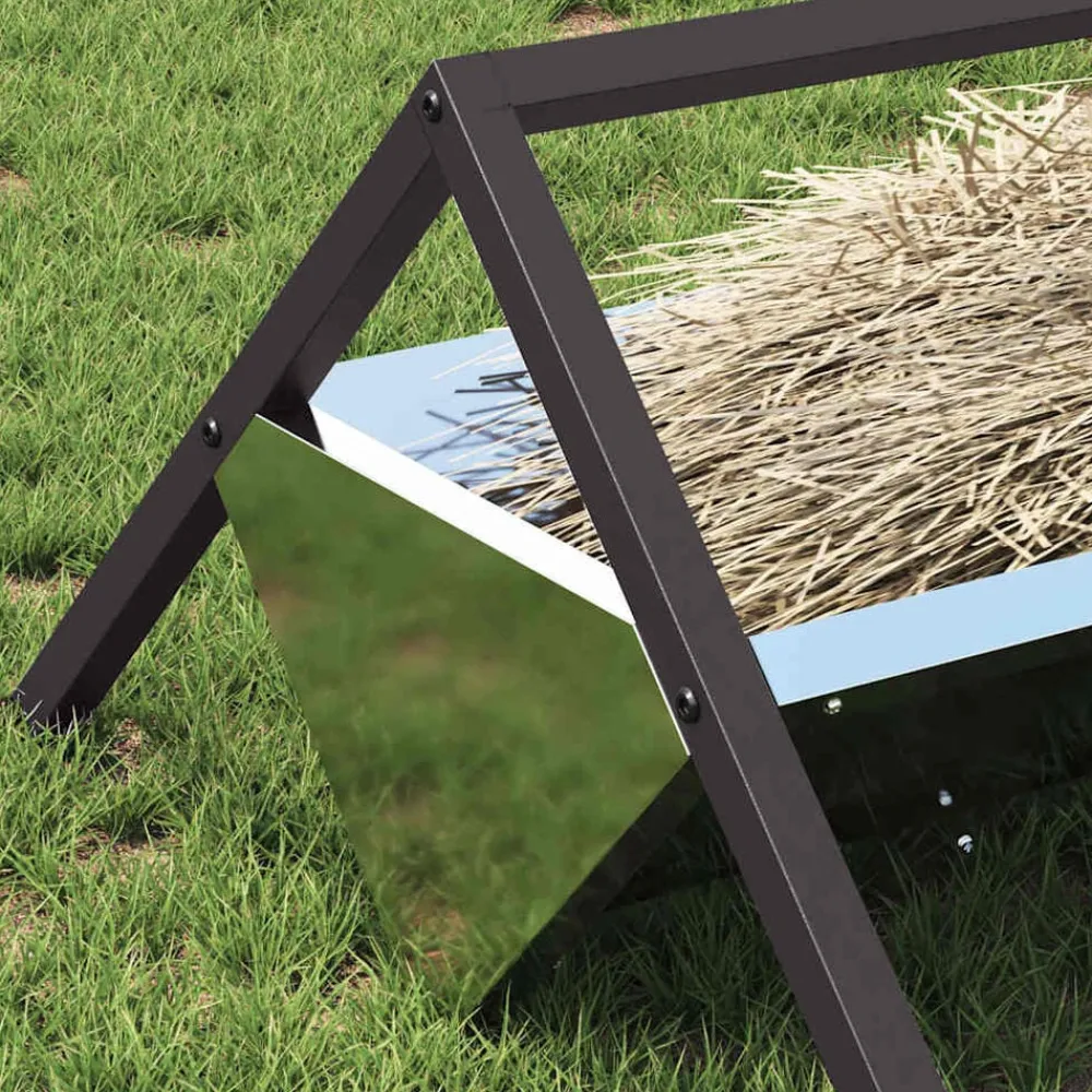 vidaXL Abrevadero para ganado Plateado 111 x 76 x 38 cm Acero galvanizado New