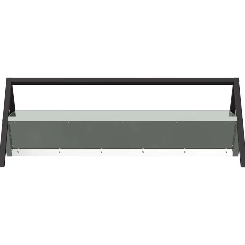 vidaXL Abrevadero para ganado Plateado 111 x 76 x 38 cm Acero galvanizado New