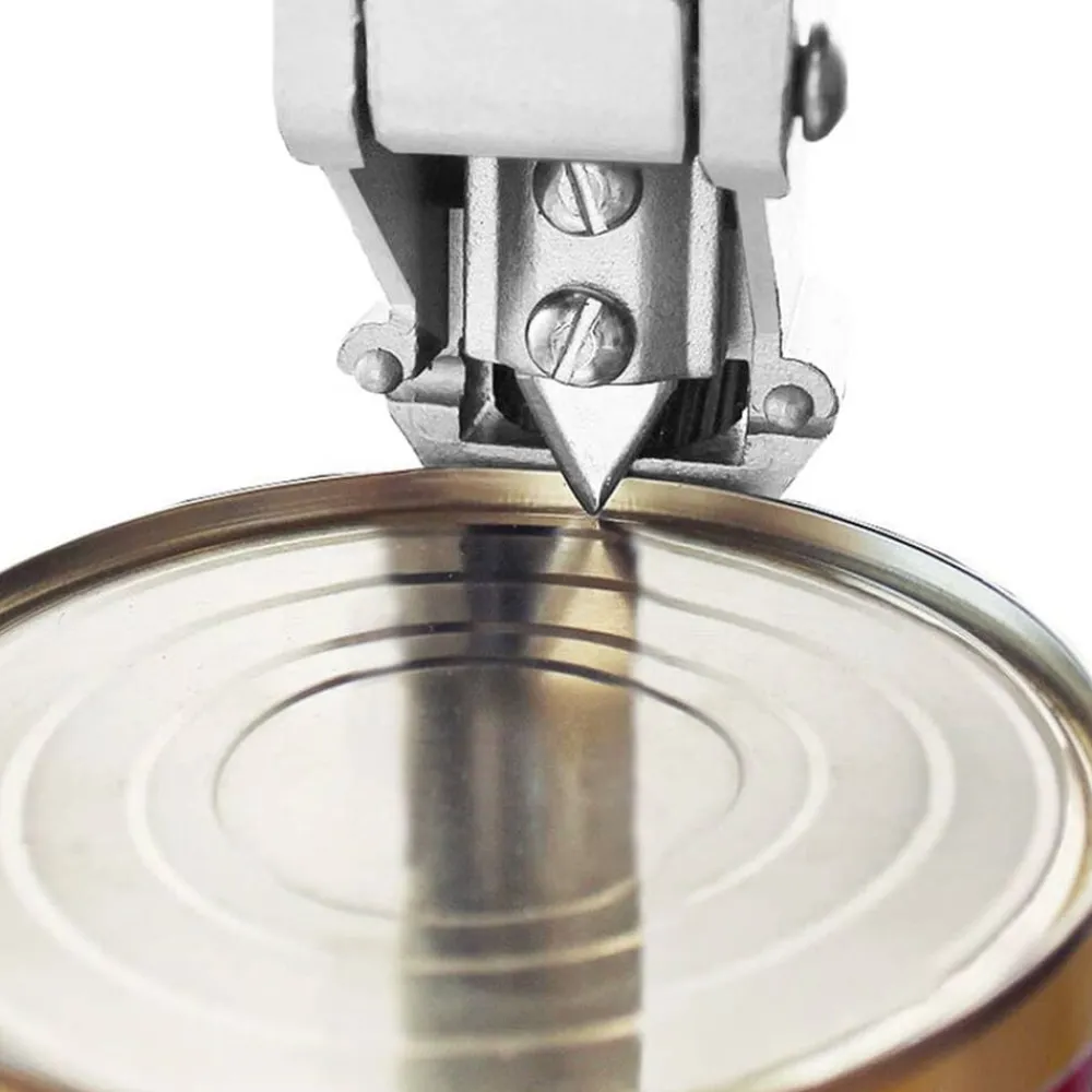 vidaXL Abridor latas de aluminio y acero inoxidable plateado 70 cm