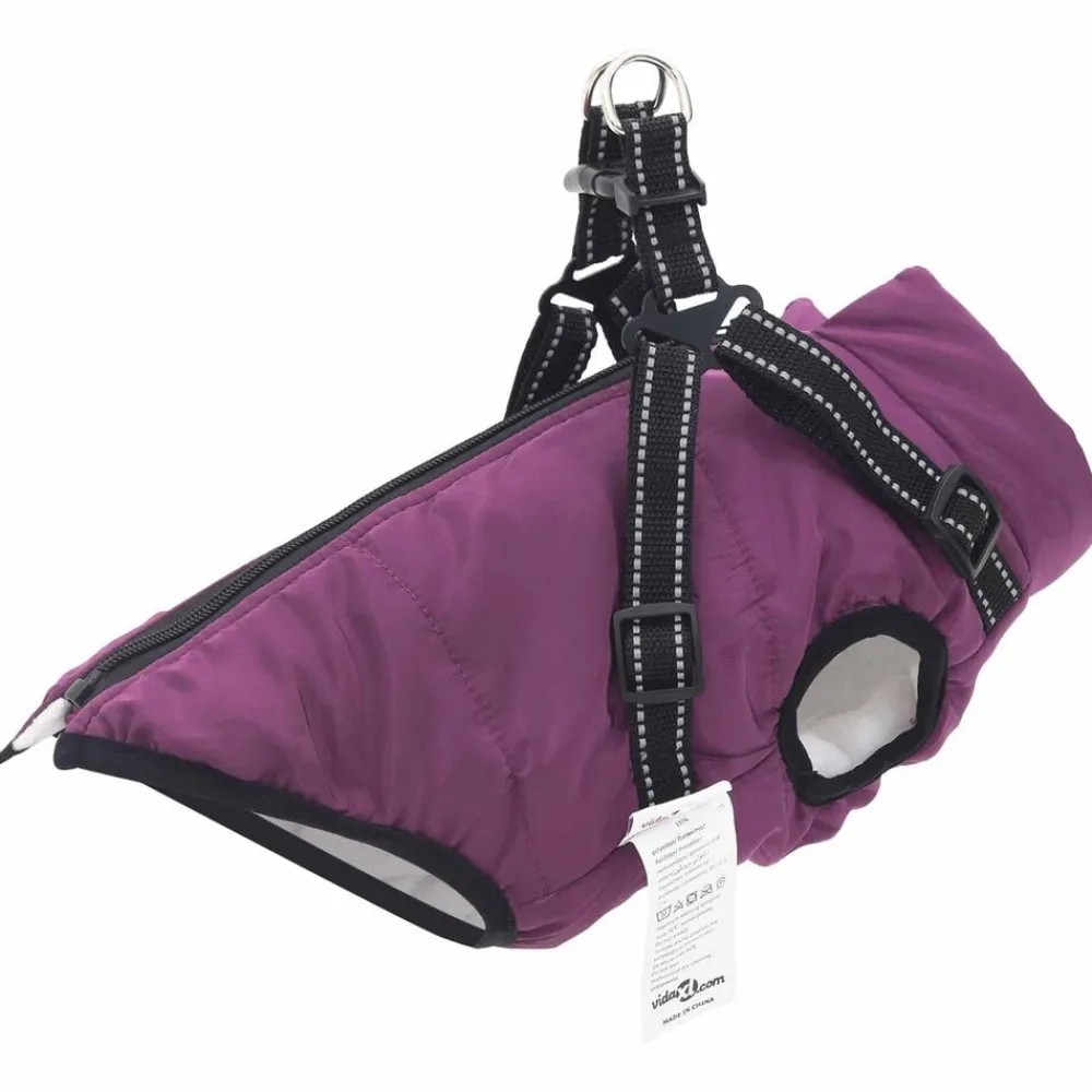 vidaXL Productos Para Mascotas-Abrigo para Perros L24 Vellón y poliéster