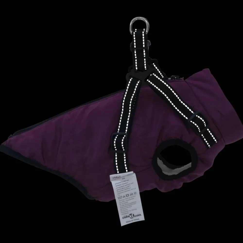 vidaXL Productos Para Mascotas-Abrigo para Perros L24 Vellón y poliéster