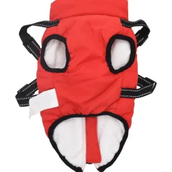 vidaXL Abrigo para Perros L24 Vellón y poliéster Rojo Hot
