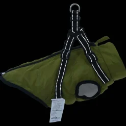 vidaXL Abrigo perro arnés impermeable reflectante L24 verde militar Verde ejército Hot
