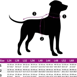 vidaXL Productos Para Mascotas-Abrigo perro con arnés impermeable reflectante L24