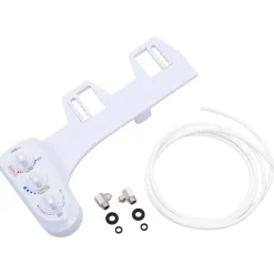 vidaXL Fontanería-Accesorio de bidé para inodoro 2 boquillas agua caliente y fría