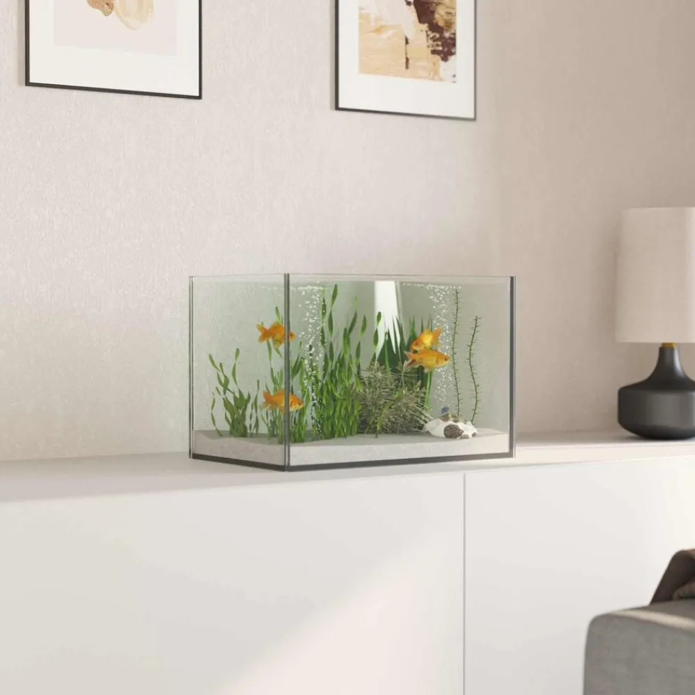 vidaXL Acuario con almacenamiento Transparente 30 x 20 x 20 cm Cristal Sale